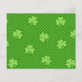 Green Kleeblatt Clover Pattern St. Patricks Day Flyer (Vorne)