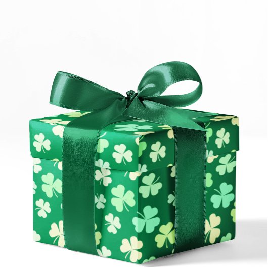 Green Kleeblatt Clover St Patrick's Day Irish Part Geschenkpapier Set