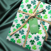 Green Kleeblatt Clover St Patrick's Day Irish Part Geschenkpapier Set