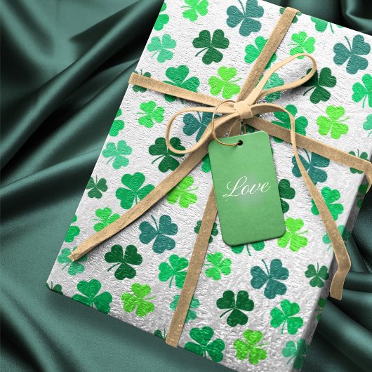 Green Kleeblatt Clover St Patrick's Day Irish Part Geschenkpapier Set