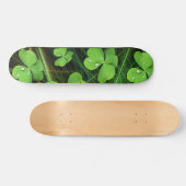Green Kleeblatt Clover St Patrick's Day Skateboard (Horizontal)