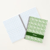 Green Kleeblatt Custom Spiral Notebook Geschenk ir Notizblock (Innenseite)