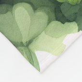 Green Kleeblatt Field (Schwarzer Spitz) Fleecedecke (Ecke)