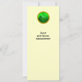 GREEN KLEEBLATT GEMSTONE ,ST PATRICK'S DAY PARTY EINLADUNG (Rückseite)