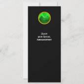 GREEN KLEEBLATT GEMSTONE ,ST PATRICK'S DAY PARTY EINLADUNG (Rückseite)