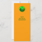 GREEN KLEEBLATT GEMSTONE ,ST PATRICK'S DAY PARTY EINLADUNG (Rückseite)