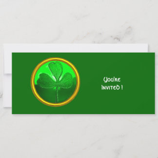 GREEN KLEEBLATT GEMSTONE ,ST PATRICK'S DAY PARTY EINLADUNG