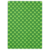 Green Kleeblatt Glitzer Klemmbrett (Rückseite)