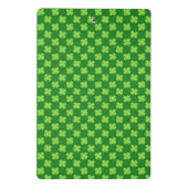 Green Kleeblatt Glitzer Mini Klemmbrett (Rückseite)