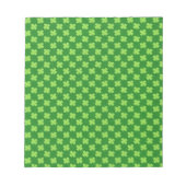 Green Kleeblatt Glitzer Notizblock (Vorderseite)