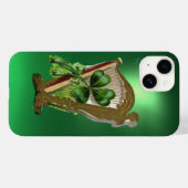 GREEN KLEEBLATT HARP green Case-Mate iPhone Hülle (Rückseite (Horizontal))