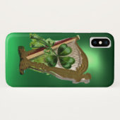 GREEN KLEEBLATT HARP green Case-Mate iPhone Hülle (Rückseite (Horizontal))