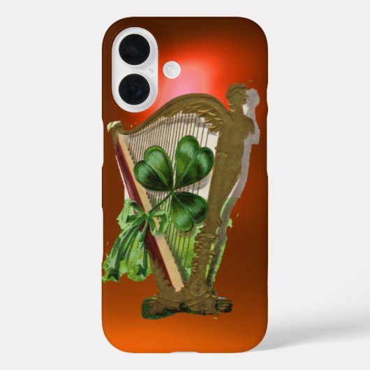 GREEN KLEEBLATT HARP Orange Case-Mate iPhone Hülle (Rückseite)