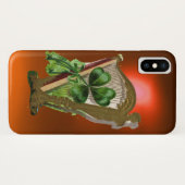 GREEN KLEEBLATT HARP Orange Case-Mate iPhone Hülle (Rückseite (Horizontal))