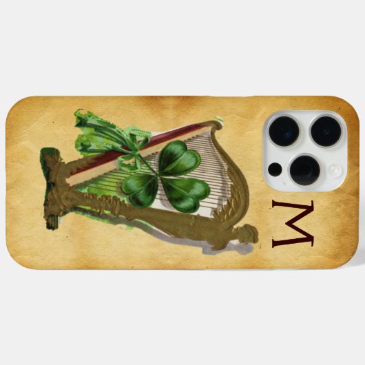 GREEN-KLEEBLATT-HARP-PARKPLATZ Case-Mate iPhone HÜLLE (Rückseite (Horizontal))