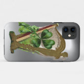 GREEN KLEEBLATT HARP white Case-Mate iPhone Hülle (Rückseite (Horizontal))