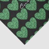 Green Kleeblatt Heart St Patrick's Day Seidenpapier (Ausschnitt)