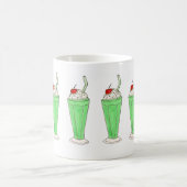Green Kleeblatt Ice Cream Shake St. Patrick's Tass Kaffeetasse (Mittel)