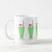 Green Kleeblatt Ice Cream Shake St. Patrick's Tass Kaffeetasse (Links)