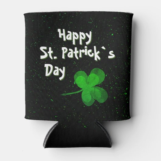 Green Kleeblatt Irish Happy St Patrick`s Day Dosenkühler (Vorderseite)