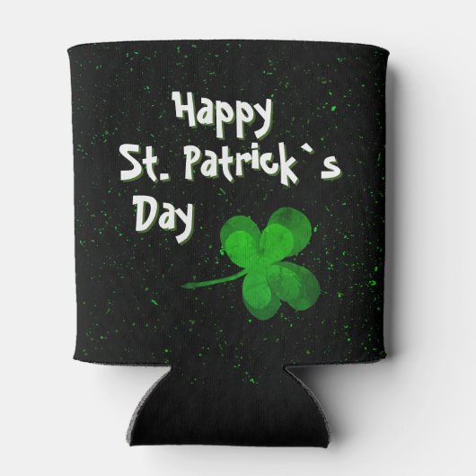 Green Kleeblatt Irish Happy St Patrick`s Day Dosenkühler (Rückseite)