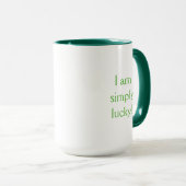 Green Kleeblatt Irish Personalisiert Drink Tasse (VorderseiteRechts)