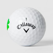 Green Kleeblatt Irish St. Patrick's Day 4Kevin Golfball (Logo)