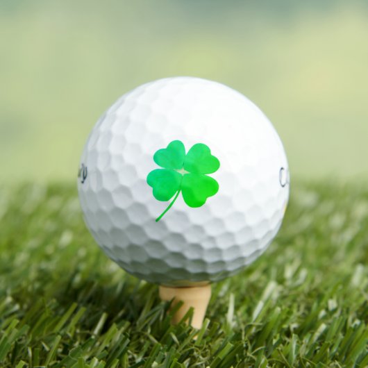 Green Kleeblatt Irish St. Patrick's Day 4Kevin Golfball (Insitu T-Shirt)