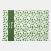 Green Kleeblatt Kitchen Handtuch Custom Geschenk I (Horizontal)
