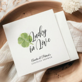 Green Kleeblatt Lucky in Liebe Brautparty Serviette