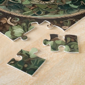 Green Kleeblatt Mandala Puzzle (Seite)