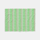Green Kleeblatt Milkshake St. Patrick's Day Shake Fleecedecke (Vorderseite (Horizontal))