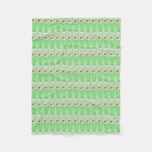 Green Kleeblatt Milkshake St. Patrick's Day Shake Fleecedecke (Vorderseite)