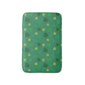 Green Kleeblatt Pattern St Patricks Day Badematte (Vorderseite Vertikal)