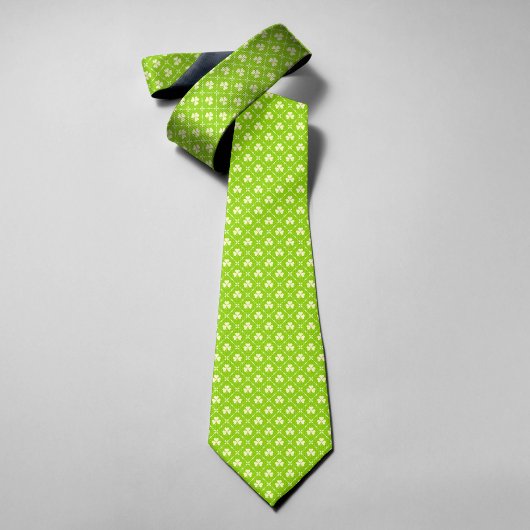 Green Kleeblatt Pattern St Patrick's Day Krawatte