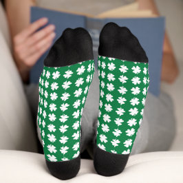 Green Kleeblatt Pattern St. Patrick's Day Socken