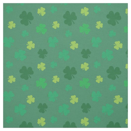 Green Kleeblatt Pattern St Patricks Day Stoff (Muster)