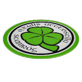 Green Kleeblatt Saint Patrick's Day Floral Art Schneidebrett (Ecke)