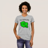 Green Kleeblatt Saint Patrick's Day Floral Art T-Shirt (Vorne ganz)