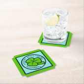Green Kleeblatt Saint Patrick's Day Floral Art Untersetzer (Vor Ort)