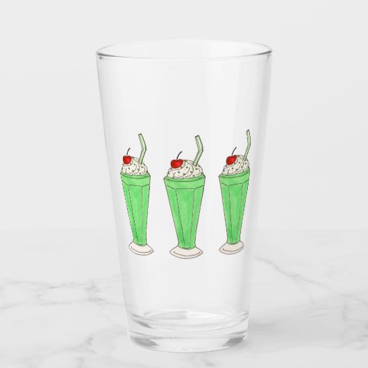 Green Kleeblatt Sprinkles St. Patrick's Day Shake Glas (Vorderseite)