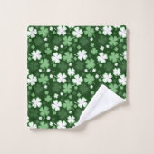 Green Kleeblatt, St. Patrick's Day Badhandtuch Set (Waschlappen)