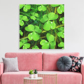 Green Kleeblatt St Patrick's Day Canvas Print Leinwanddruck (Insitu (Wohnzimmer))