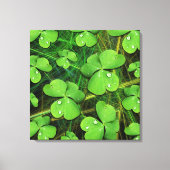 Green Kleeblatt St Patrick's Day Canvas Print Leinwanddruck (Vorderseite)