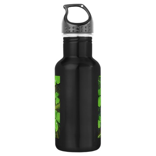 Green Kleeblatt St Patrick's Day Flasche Trinkflasche (Rückseite)