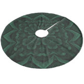 Green Kleeblatt St. Patrick's Day Fleece Weihnachtsbaumdecke (Schrägansicht)