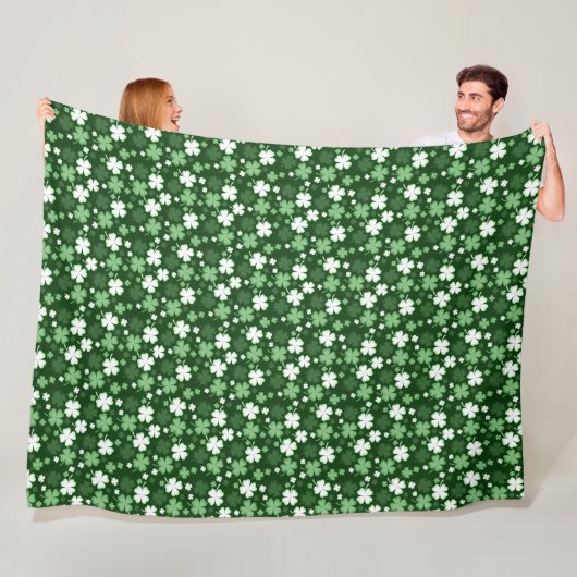 Green Kleeblatt, St. Patrick's Day Fleecedecke (Beispiel)