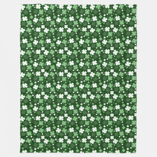 Green Kleeblatt, St. Patrick's Day Fleecedecke (Vorderseite)