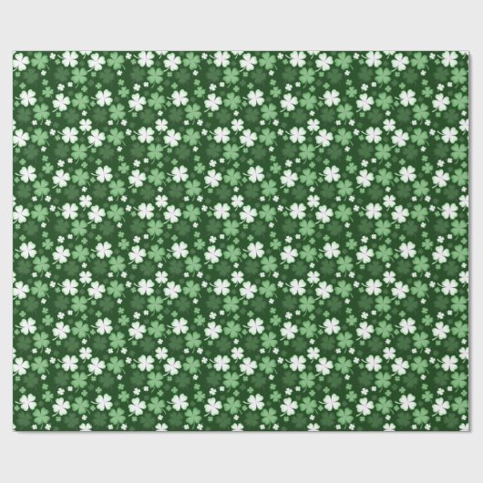 Green Kleeblatt, St. Patrick's Day Geschenkpapier (Flach)