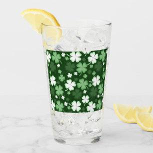 Green Kleeblatt, St. Patrick's Day Glas